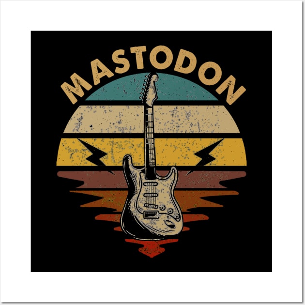 Proud To Be Mastodon Personalized Name Styles 70s 80s Vintage Wall Art by Gorilla Animal